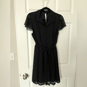 Black Polkadot Dress